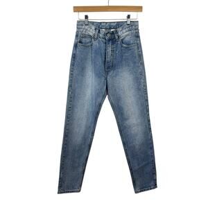 J. Galt Shanghai Jeans Women S Blue Light Medium Wash High Waist 100% Cotton